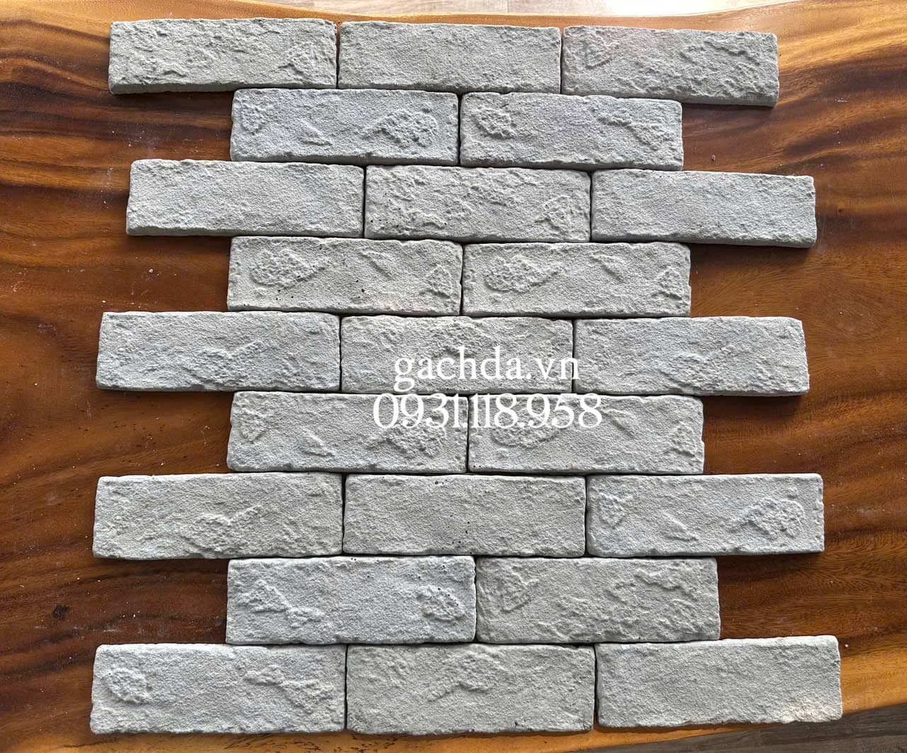 Gạch thẻ ốp tường GC619X 6x19x1cm Xám